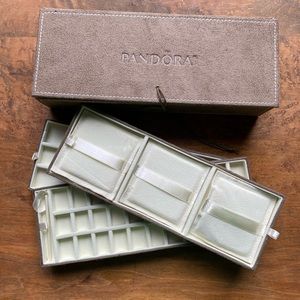 Pandora suede jewelry box